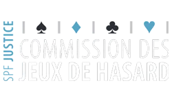 Logo Commission des jeux de hasard Belgique