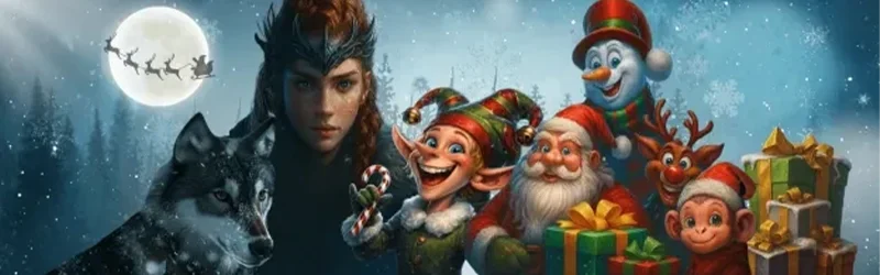 Kerst casino games met Mystery Deal Xmas, Greedy Goblins en Stunning Snow Dice op PlayOne Casino