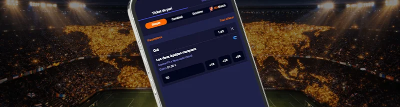 Parier en ligne sur les deux équipes marquent sur un site de paris sportifs en France