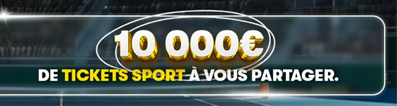 Cagnotte 10 000€ Tennis Masters 1000 Indian Wells Miami – Promotion paris sportifs en ligne du 3 au 29 mars 2026 sur PMU Sport.