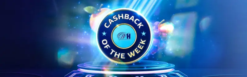 Cashback Week William Hill: rimborso del 20% fino a 100€ sulle slot Volted Up Wild Surge e Monkey Mania 2 - Casino William Hill Italia