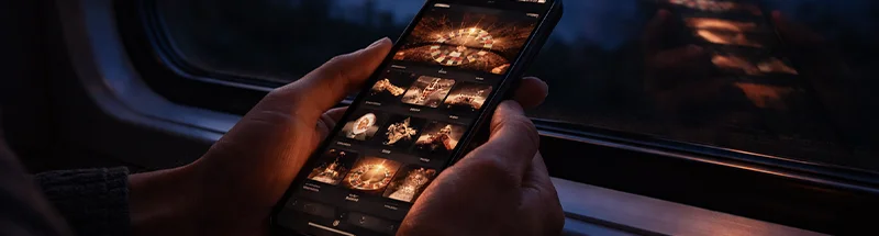 Joueur utilisant son smartphone pour accéder à un casino mobile légal en Suisse
