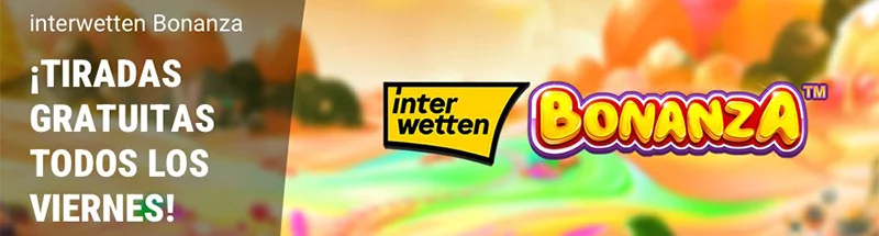 Promoción tiradas gratuitas Interwetten Bonanza – 10 giros gratis cada viernes en casino en línea España.