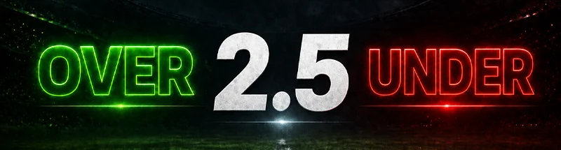 Marché Total buts Under/Over sur un bookmaker agréé ANJ en France — sélection Over 2,5.
